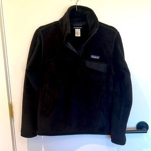 Patagonia black fleece quarter zip